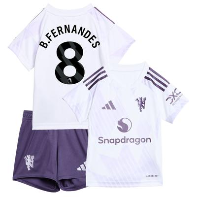 Manchester United adidas Auswärts-Babykit 2025-26 mit Aufdruck B. Fernandes 8 Image