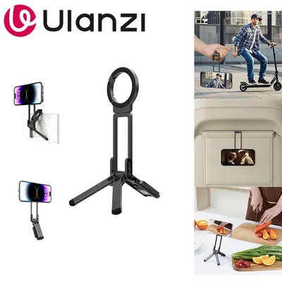 Ulanzi MA38 MagLock Phone Stand Tripod Arca-Swiss Dual-Sided Magnet Extend Video Light for iPhone 17 Phone Video Vlog Travel