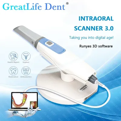 Runyes 3.0 Pro Intraoral 3D Scanner with Free Software CAD CMD Orthodontic Restoration CE ISO Approved Oral 3D Intraoral Scanner