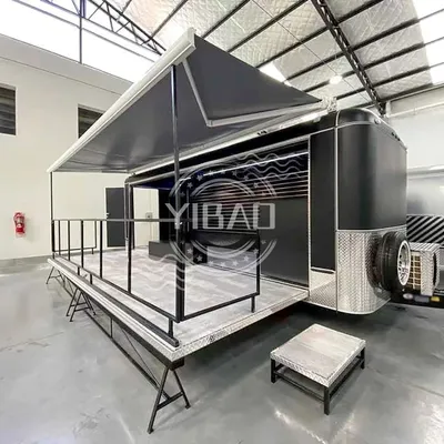 Outdoor Event Stage Exhibition Truck Trailer Mobile Juice Bar Trailers Mobile Fast Food Truck for Sale