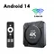 Android 14 TV Box Allwinner H313 2GB 16GB 4K Media Player with Voice Remote ATV STB Dual-Band WiFi 2.4G 5G Smart Set Top Box