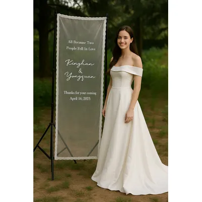 Wedding Welcome Decoration Background Board Sign In Card Bride To Be Wedding Party Gender Reveal Embroidered Wedding Welcome
