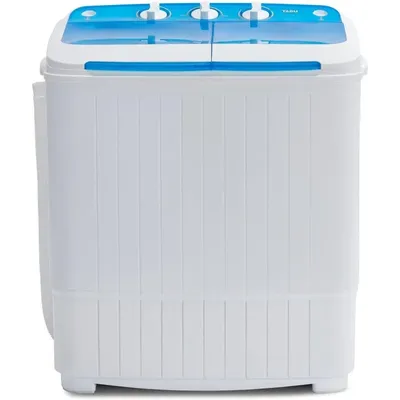 Portable Washing Machine,16.5LBS Mini Washer and Dryer,Wash and Spin Cycle Combo Twin Tub Compact Laundry Machine