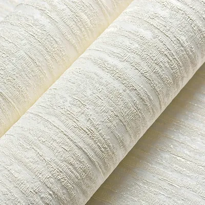 Solid Color 3D Embossed Textured Wallpaper Modern Flocking Non-woven Wall Paper Roll Living Room Wallpaper For Bedroom Walls