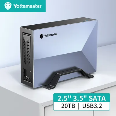 Yottamaster 2.5"/3.5" HDD/SSD NAS Personal Private Storage with Automatic Backup Remote Access & Share Data Media Storage Server