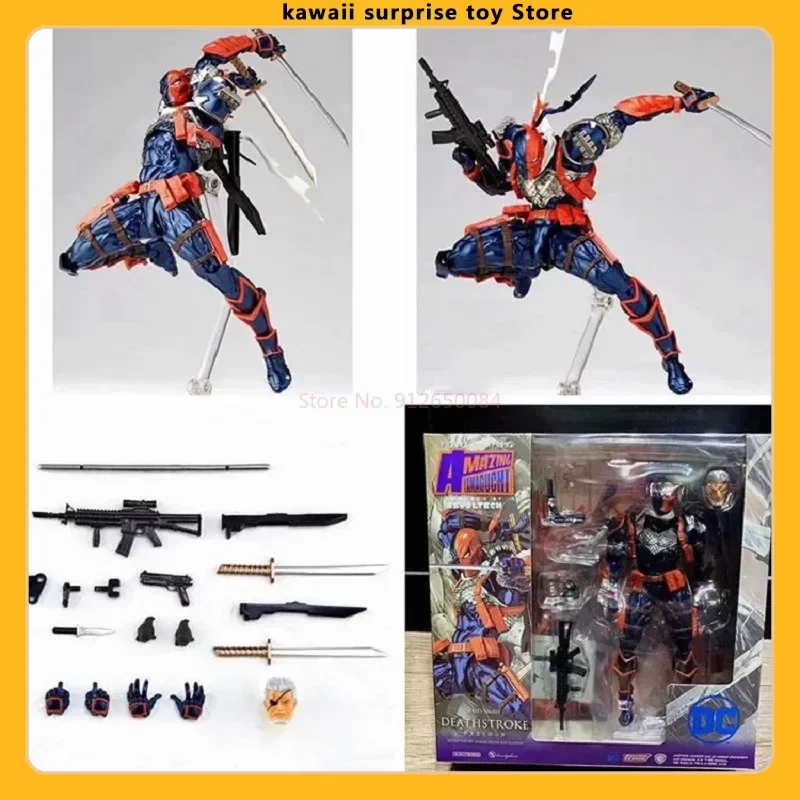Deathstroke Yamaguchi Style Anime Figure 17cm Joint Mobility Action Figurescollection Model Desktop Decor Gift Toy Custom Gifts