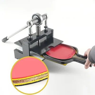 Professional Table Tennis Racket Rubber Cutter Machine Dual Roller Manual Press High Precision Edge Trimming Tool Device