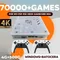 2025 New X8 Retro Video Game Console 500GB Plug and Play 4K With 70000+Games 60 Emulators For Wii PS2 N64 PSP GameCube XBOX