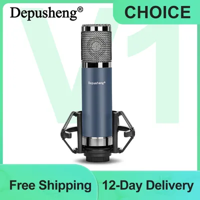 Depusheng Professional High Quality Condenser Microphone for Recording,Singing,Streaming,Home Studio