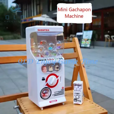 Mini Gachapon 35mm Egg Twisting Machine Arcade Gum Capsule Toy Candy Vending Machine Sliding Door Gift Lottery