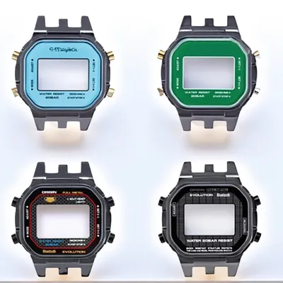 For Casio DW5600 Small Square Modification B5000 All Metal Evolution Movement Case Universal GMW-B5000 Case Strap Movement shell