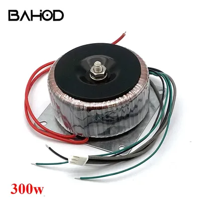 BAHOD 300w AC220v To Dual 12V+Daul 12V-38V Toroidal Power Transformer for HIFI Amplifier Audio