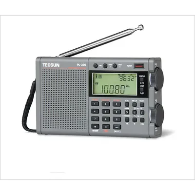 TECSUN PL320 FM/AM/SW/WM/Full Band Radio DSP Receiver FM Radios Stereo Portable Radio LCD Display Digital Radio Receiver PL-320