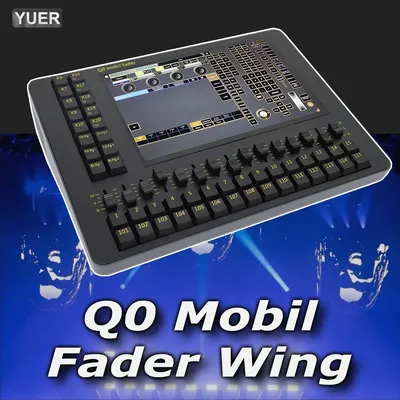 Perfassional Console Q0 Fader Wing Dmx512 Controller Touch Screen Connect With Q0 Command Wing Dj Disco 4 XLR Interface YUER