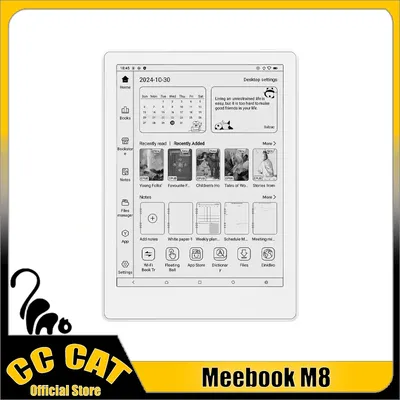 Meebook M8 E-book Reader 7.8 inch E-ink Screen Ebook Android 14 reader and Fast Refresh 4G RAM 64GB ROM электронная книга Custom
