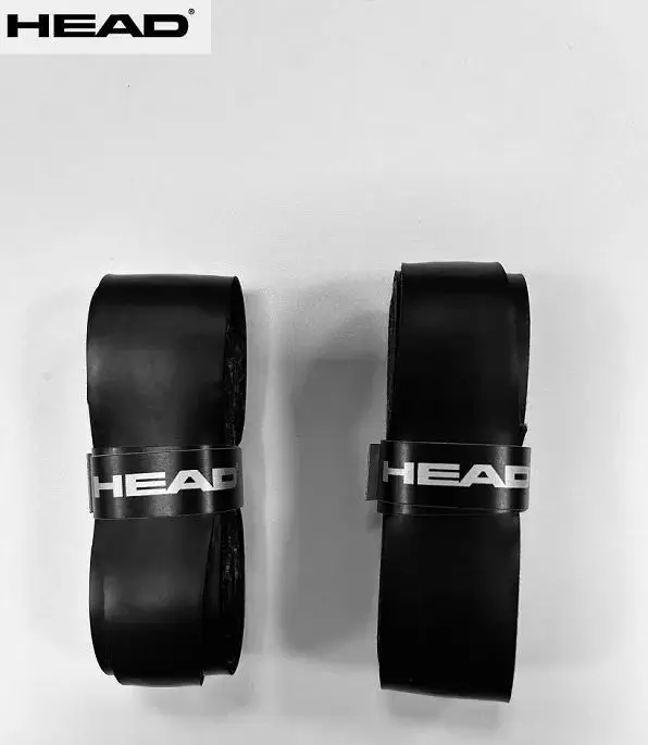 HEAD PU Leather Tennis Overgrip Padel Racket Handle Skin Rubber Badminton Grip Tape Anti Slip Sweatband 2PCS/LOT