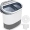 Pure Clean Compact Home Washer & Dryer, 2 in 1 Portable Mini Washing Machine, Twin Tubs, 11lbs. Capacity, 110V,Spin Cycle w/Hose