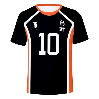 Men's T-shirt Karasuno High School Kageyama Tobio Volleyball Jersey Anime Haikyuu Hinata Shoyo Karasuno Volleyball Sportswear