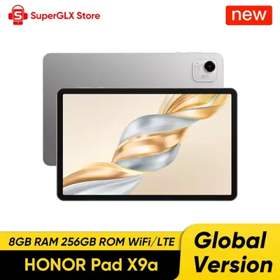 Global Version HONOR Pad X9a 11.5" 120Hz 2.5K Fullview Display Snapdragon 685 Slim Metal Body Tablet WiFi/LTE Android15 8300mAh