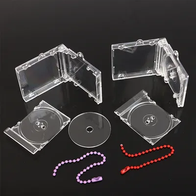 1PC Mini CD Case Keychain Blank Album CD Player Keyring Peripheral Commemorative Album Key Holder For DIY Backpack Pendant