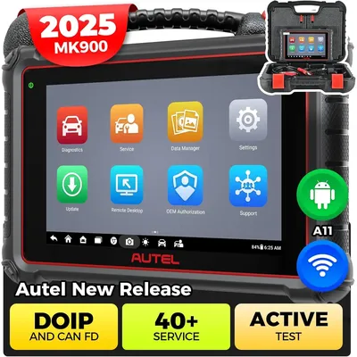 Autel Scanner MaxiCOM MK900 Bidirectional Diagnostic Tool Same as AUTEL MK900BT MK900-BT MX900 Diagnostic Scanner CAN-FD&DOIP