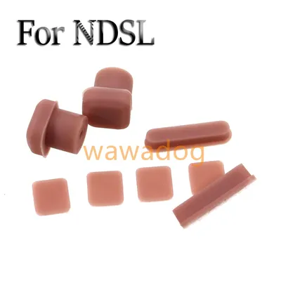 1set Screw Feet Cover Pads for NDSL Game Console Rubber For Nintendo DS Lite