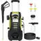 Solution4Patio Electric High Pressure Washer, 1500 PSI, 2.3 GPM, 1800W Power Motor with 30FT Pressure Hose and 35 FT Power Cord,