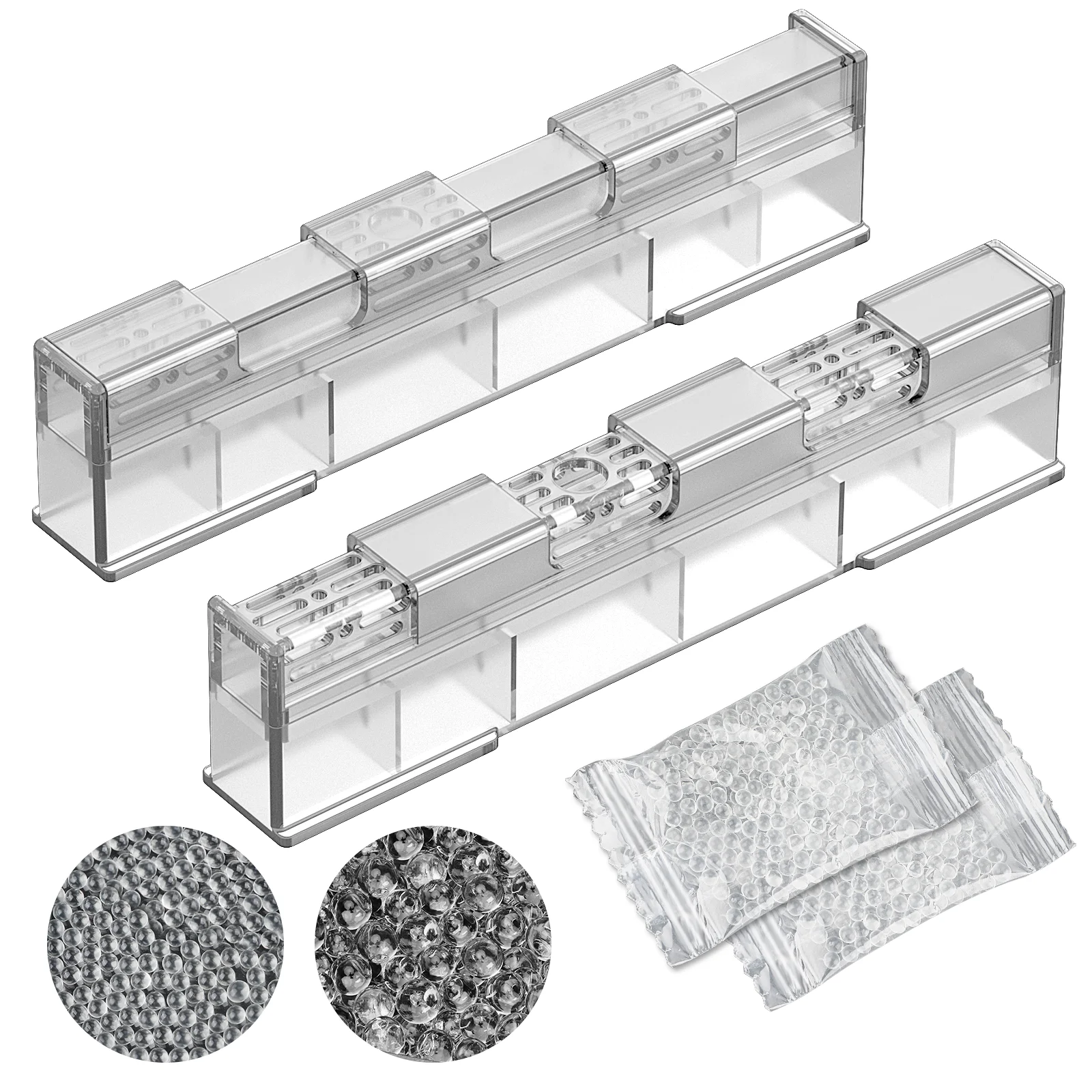 2-Piece Cigar Humidifier, Slide Controlled Humidity Release Crystal Gel Cigar Humidor Humidifier, Reusable Humidor Accessories