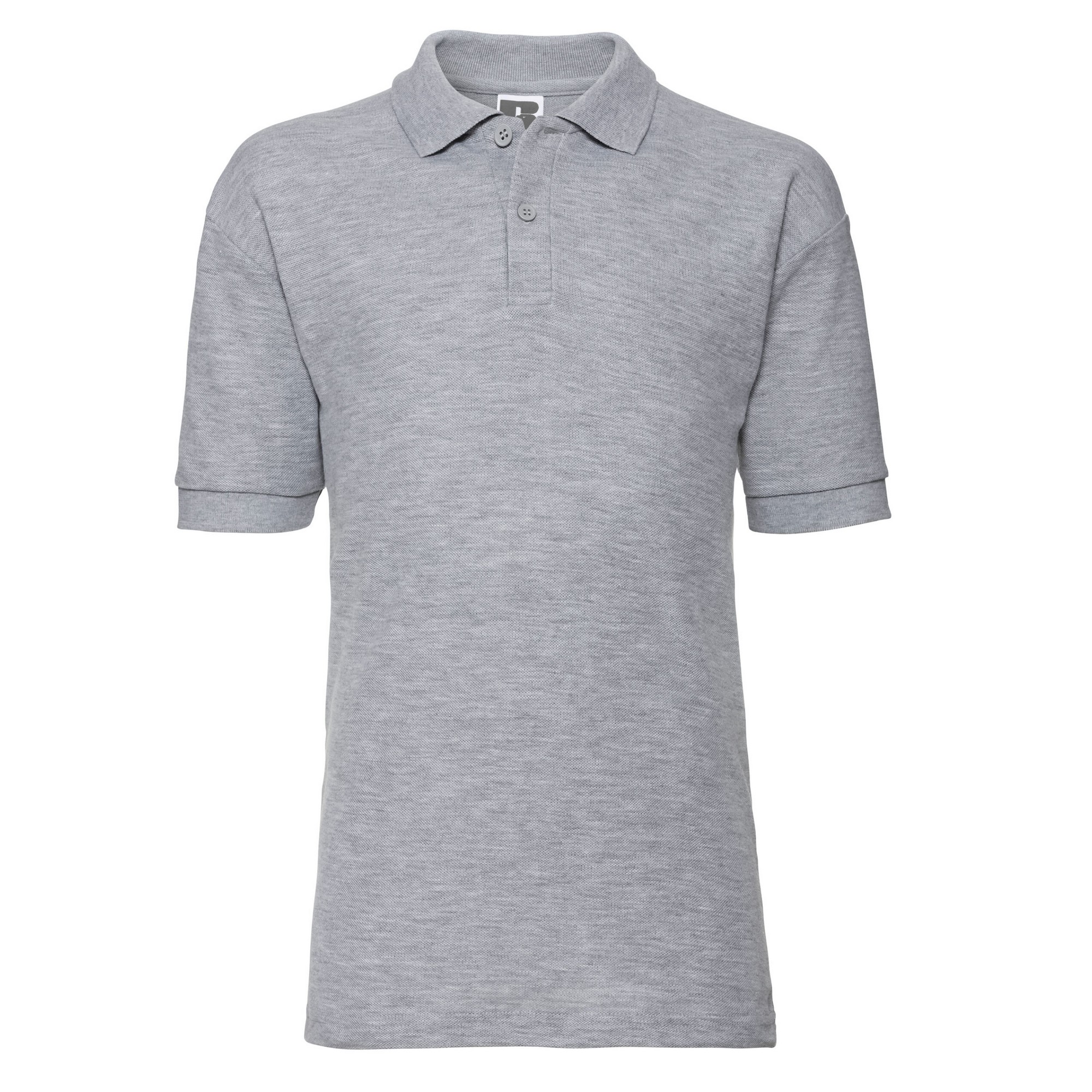 Russell Athletic Childrens Unisex Childrens/kids Pique Polo Shirt (light Oxford) - Grey - Size 3-4Y | Russell Athletic Sale | Discount Designer Brands