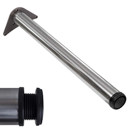 ID Dinkel Tischbeine höhenverstellbar Ø60mm Edelstahl V2A für Schreibtisch Esstisch Länge 710mm Image