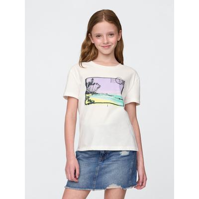 Gap White Relaxed Graphic Short Sleeve T-Shirt (4-13yrs)