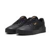 Sneaker PUMA "CARINA 3.0 ANIMAL FLAIR", Gr. 37, schwarz (puma schwarz, puma gold), Synthetik, unifarben, sportlich, Schuhe