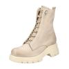 Schnürstiefelette PAUL GREEN "Paul Green Stiefelette Nubukleder", Damen, Gr. 41, beige (beige, grau), Nubukleder, casual, Schuhe
