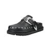Pantolette STEVE MADDEN "STEVE MADDEN Pantoletten Leder", Damen, Gr. 39, schwarz, Leder, casual, Schuhe