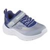 Sneaker SKECHERS "MICROSPEC ADVANCE", Kinder, Gr. 21, blau (navy, grau), Lederimitat, Textil, sportlich, Schuhe, Babyschuh mit zusätzlichem Gummizug, Größenschablone zum Download
