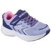 Sneaker SKECHERS "MICROSPEC TREAD", Kinder, Gr. 28, lila (violett), Lederimitat, Textil, kontrastfarbene Details, sportlich, Schuhe, Klettschuh mit Gummizug, Größenschablone zum Download