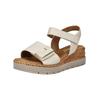 Keilsandalette GABOR COMFORT "Gabor Comfort Sandalen Leder", Damen, Gr. 40,5, beige (creme), Leder, casual, Schuhe