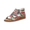 Riemchensandale LAURA VITA "LAURA VITA Sandalen Leder", Damen, Gr. 40, rot, Leder, casual, Schuhe