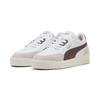 Sneaker PUMA "Shuffle Downtown Sneakers Erwachsene", Gr. 47, weiß flat bronze vapor gray braun, Obermaterial: Textil, Synthetik, Kuhleder; Futter: Textil; Innensohle: Textil; Laufsohle: Gummi, Schuhe