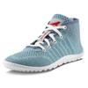 Barfußschuh LEGUANO "GO", Damen, Gr. 41, blau (hellblau), Textil, sportlich, Schuhe, Bequemschuh, Komfortschuh, Schnürboots, flexible Halbkugellaufsohle