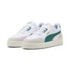 Sneaker PUMA "Shuffle Downtown Sneakers Erwachsene", Gr. 48, weiß wild grün vapor gray, Obermaterial: Textil, Synthetik, Kuhleder; Futter: Textil; Innensohle: Textil; Laufsohle: Gummi, Schuhe