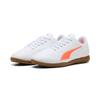 Fußballschuh PUMA "VITORIA II IT JR", Gr. 35,5, puma weiß, glowing rot, Synthetik, sportlich, Schuhe, für Halle und Straße