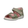 Riemchensandale PEPINO "Pepino Sandalen Leder", Kinder, Gr. 23, grau (grau, pink), Leder, casual, Schuhe