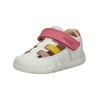 Sneaker GEOX "Geox Sneaker Nappaleder", Gr. 25, bunt (weiß, pink), Nappaleder, casual, Schuhe