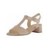 Riemchensandale GABOR "Gabor Sandalen Leder", Damen, Gr. 40,5, beige, Leder, casual, Schuhe