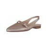 Slingpumps GABOR "Gabor Ballerinas Leder", Damen, Gr. 39, puder, Leder, casual, Schuhe