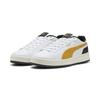 Sneaker PUMA "Court Classico Sneakers Erwachsene", Gr. 37, weiß archive gold schwarz gelb, Obermaterial: Synthetik, Textil; Futter: Textil; Innensohle: Textil; Laufsohle: Gummi, Schuhe