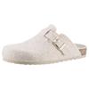 Clog ANISTON SHOES, Damen, Gr. 36, beige (beige meliert), Textil, meliert, klassisch, Schuhe, Hausschuh, Homeslipper mit verstellbarem Riemchen - NEUE KOLLEKTION