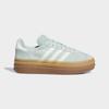 Sneaker ADIDAS ORIGINALS "GAZELLE BOLD E", Gr. 36, ash grün, sanftes weiß, gum 2, Leder, Synthetik, sportlich, Schuhe