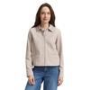Jackenblazer TOM TAILOR, Damen, Gr. M, soft taupe melange, Obermaterial: 54% Baumwolle, 43% Polyester, 3% Elasthan, meliert, casual, regular fit taillenbedeckt, Langarm gerader Abschluss, Blazer, mit Kragen